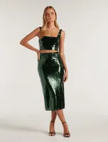 Tatjana Sequin Midi Skirt