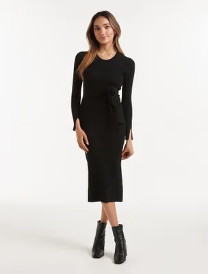 Lottie Petite Longline Knit Dress - Women's Fashion | Ever New