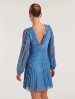 Madison Pleated Plisse Mini Dress