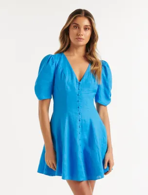 Rowan Linen Tea Dress