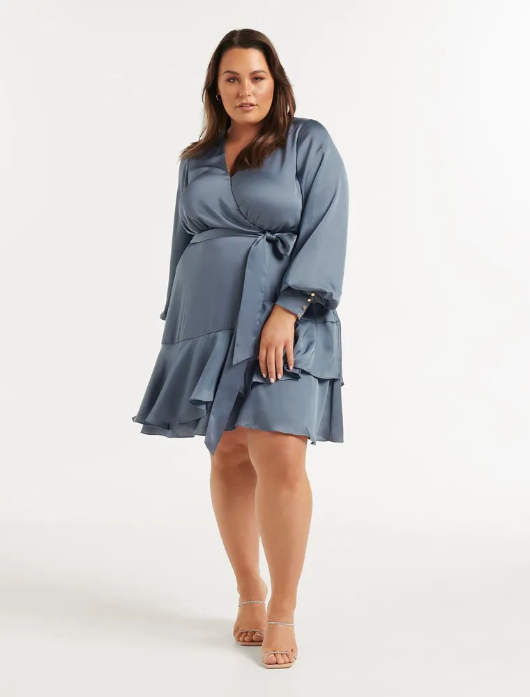 Tiffany Curve Wrap Mini Dress - Women's Fashion | Ever New