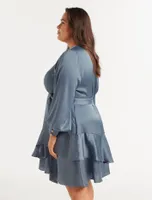 Tiffany Curve Wrap Mini Dress - Women's Fashion | Ever New