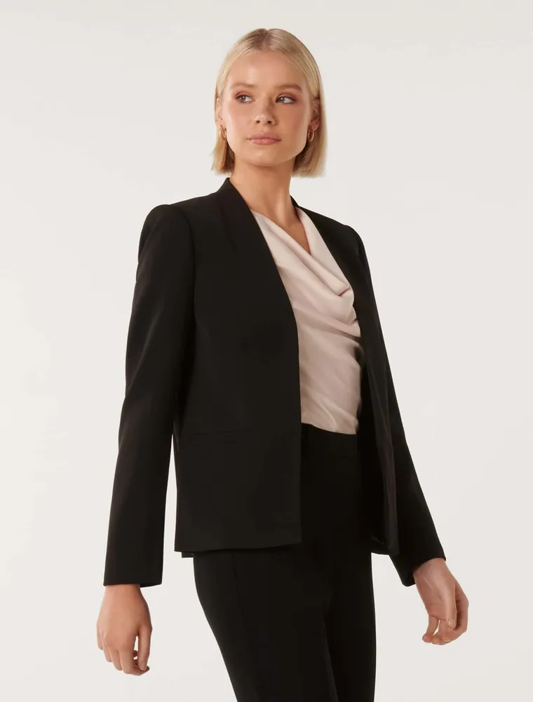 Pam Fitted Blazer in Black - Size 0 to 12 - Women's Blazer