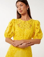 Lottie Broderie Midi Dress