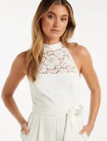 Clara Lace Halter Jumpsuit