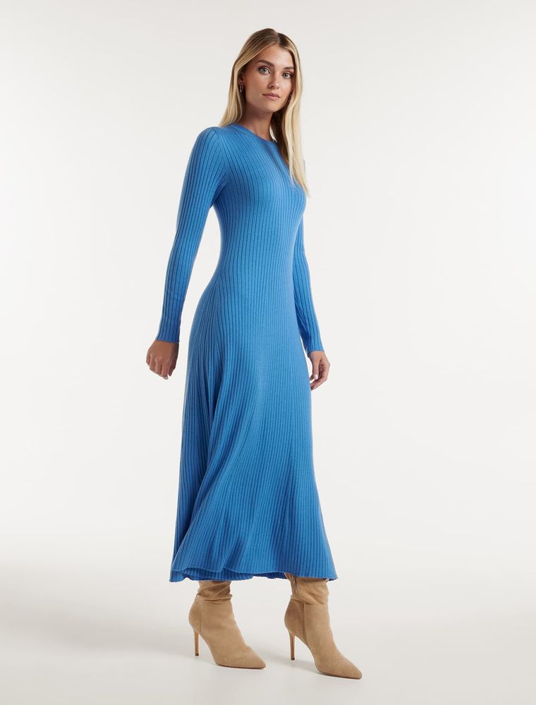 Harper Fit and Flare Knit Dress