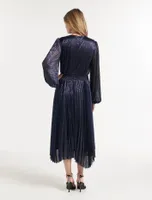 Sahara Wrap Plisse Midi Dress - Women's Fashion | Ever New