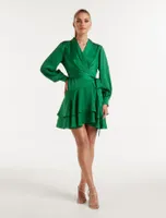 Mikayla Petite Satin Mini Dress - Women's Fashion | Ever New