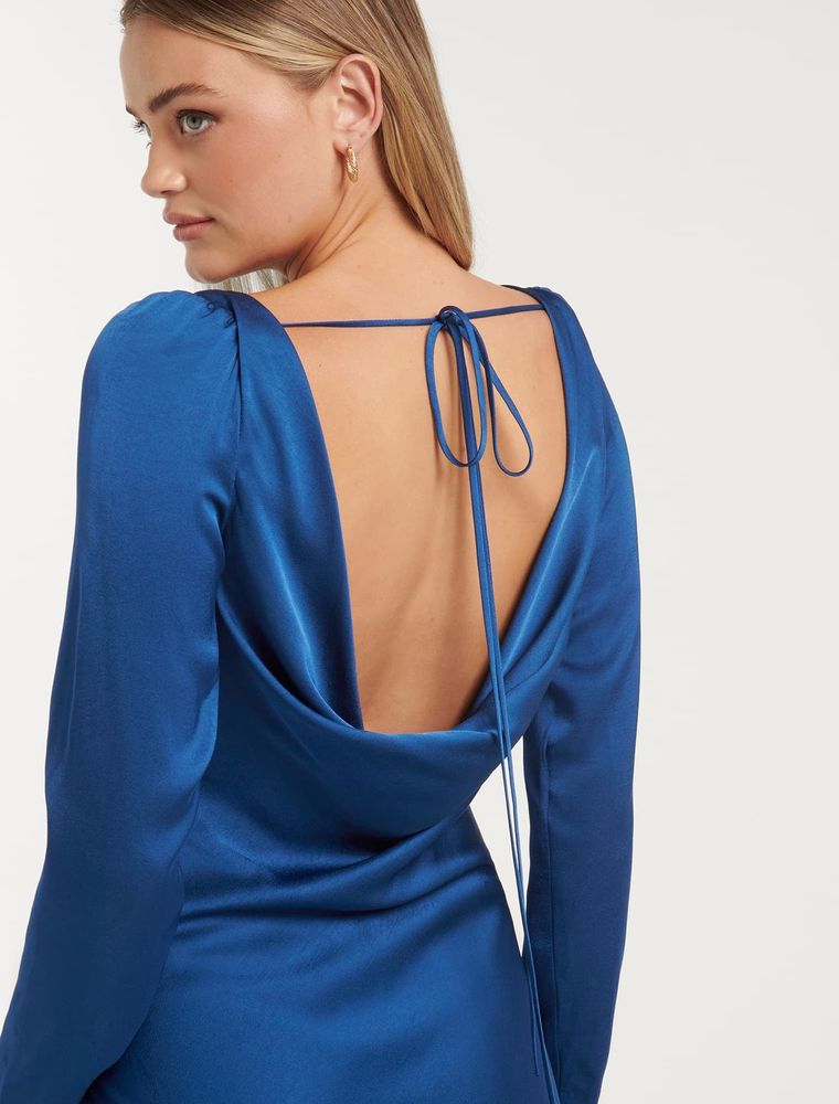 Mara Cowl Back Midi Dress