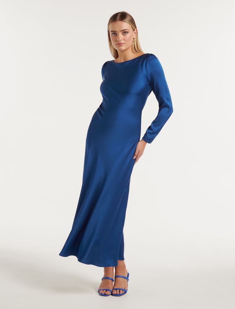 Mara Cowl Back Midi Dress