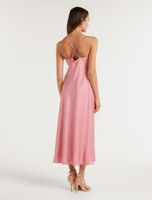 Opal Petite Cowl Satin Midi Dress