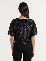 Selena Sequin Short Cape