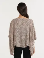 Dani Short Kimono in Leopard Print - One Size - Women's Outerwear