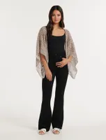 Dani Short Kimono in Leopard Print - One Size - Women's Outerwear