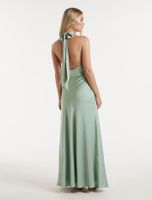 Yvette Tie-Neck Gown