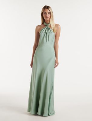 Yvette Tie-Neck Gown