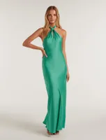 Yvette Knot Tie Neck Gown