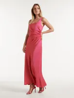Winnie Square Neck Ruched Midi Dress