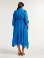 Nichola Curve 3/4 Sleeve Midi Dress