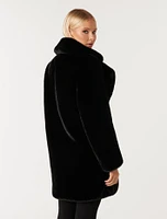 Iggy Longline Faux Fur Coat