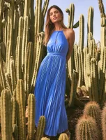 Chloe Chain Halter Midi Dress
