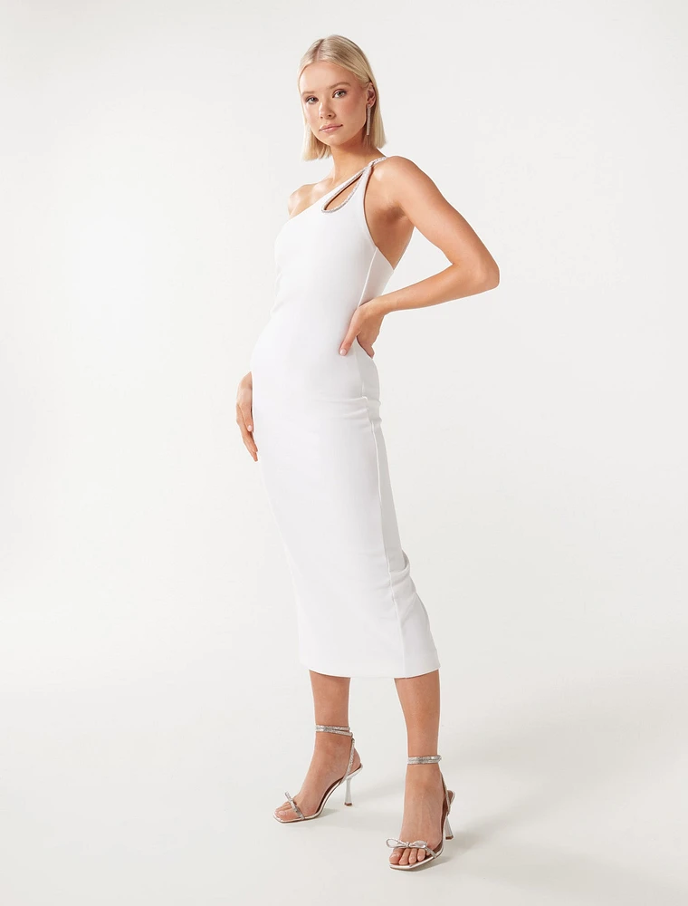 Jasmine Teardrop Bodycon Midi Dress