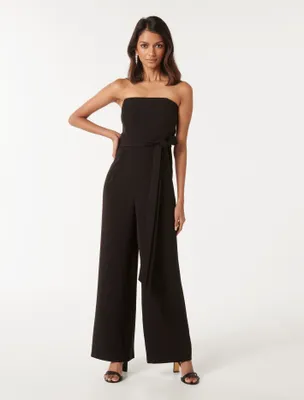 Havana Petite Strapless Jumpsuit