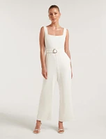 Marie Petite Square Neck Jumpsuit