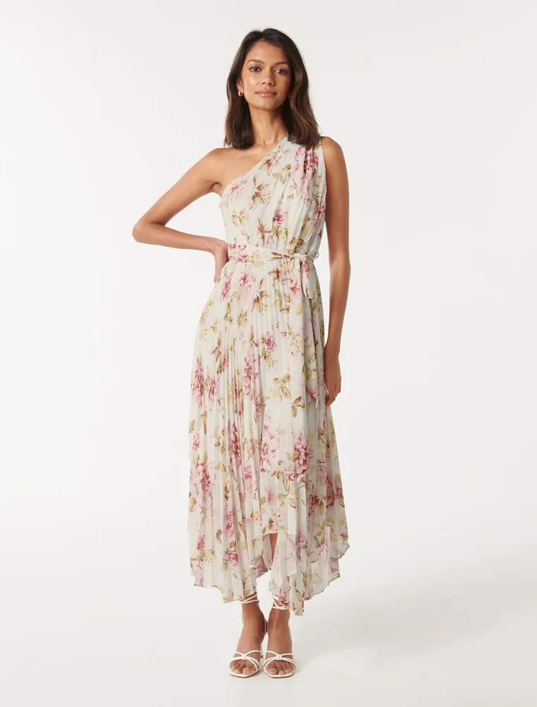 Bronte Petite Pleated Midi Dress