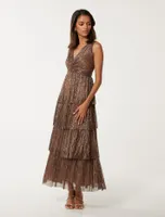 Jade Petite Plisse Midi Dress