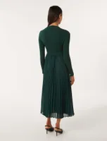 Penelope Petite Mixed-Knit Dress