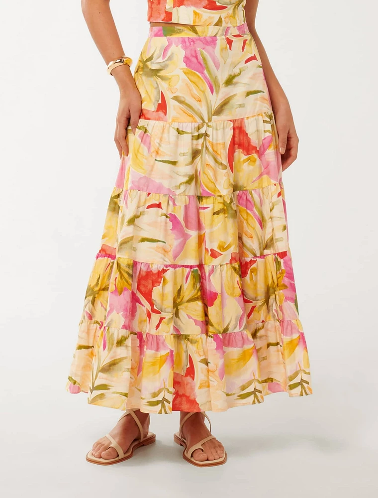 Tilly Tiered Midi Skirt