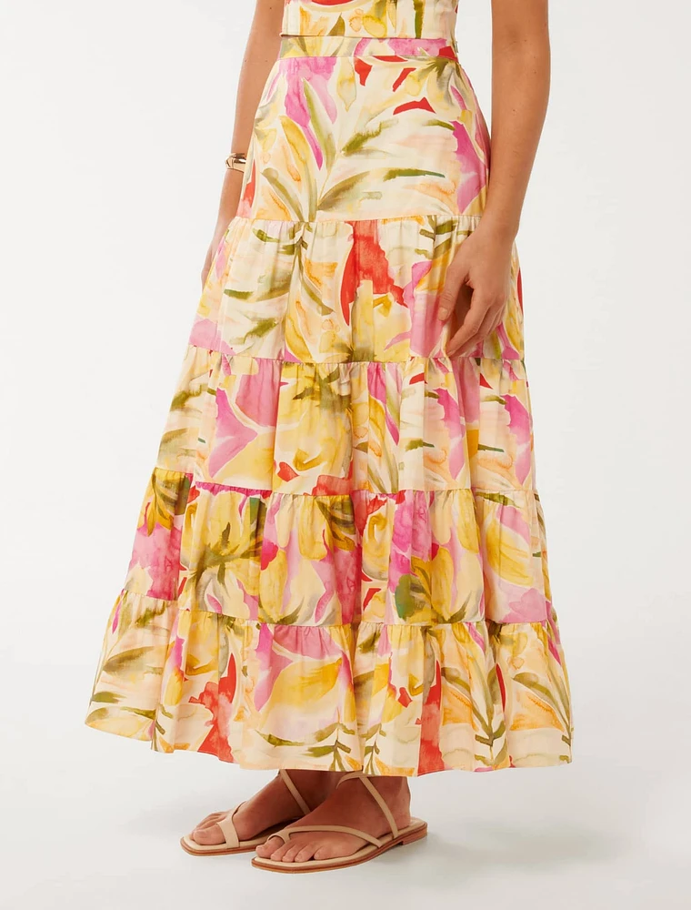 Tilly Tiered Midi Skirt