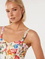 Jennifer Printed Bustier
