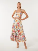 Jennifer Printed Bustier