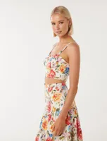 Jennifer Printed Bustier