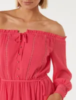 Gisele Off Shoulder Mini Dress