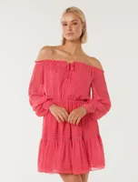 Gisele Off Shoulder Mini Dress