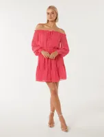 Gisele Off Shoulder Mini Dress
