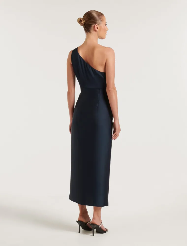 Melissa Petite One Shoulder Dress