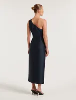 Melissa Petite One Shoulder Dress