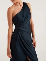 Melissa Petite One Shoulder Dress