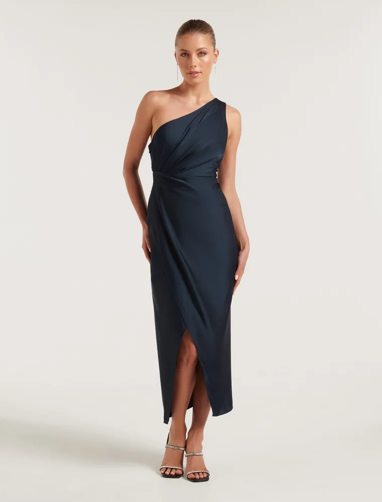 Melissa Petite One Shoulder Dress