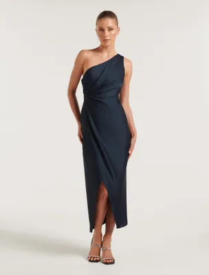 Melissa Petite One-Shoulder Dress