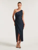 Melissa Petite One Shoulder Dress