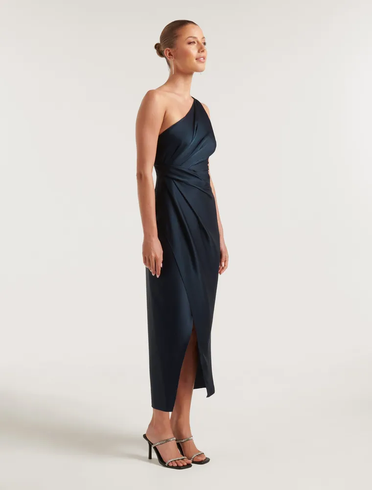 Melissa Petite One Shoulder Dress
