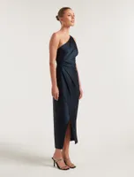Melissa Petite One Shoulder Dress