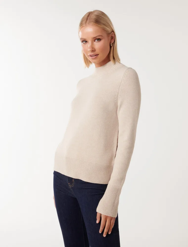 Poppy Stand Neck Sweater