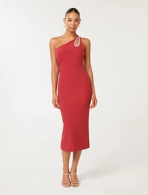 Jasmine Teardrop Bodycon Midi Dress