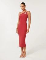 Jasmine Teardrop Bodycon Midi Dress